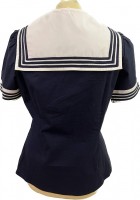 1940s sailor blouse - navy