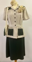 1940s A Line Skirt - Bottle Green