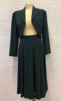 1940s/50s Swing skirt & Jacket Set - Bottle green