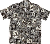 1940s Hawaiian shirt - Tiki Tapa