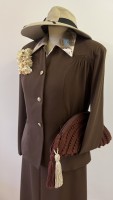 1940s skirt suit - Brown