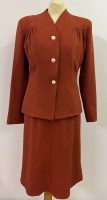 1940s skirt suit - Rust