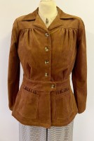 1940s  corduroy sports Jacket - chestnut
