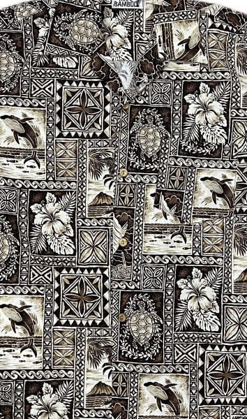 1940s Hawaiian shirt - Tiki Tapa