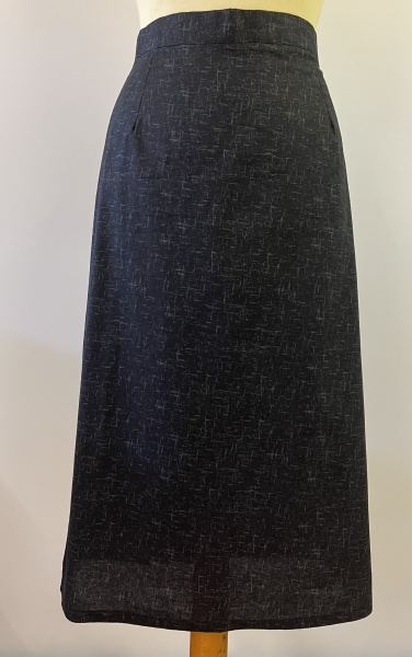 1950s Pencil Skirt - Black Fleck