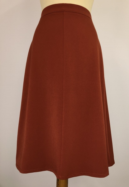1940s A Line Skirt - Rust