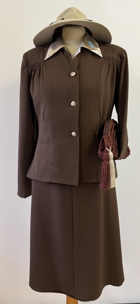 1940s skirt suit - Brown